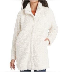 NWT BANANA REPUBLIC TEDDY CREAM/OFF WHITE  SHERPA JACKET SIZE M